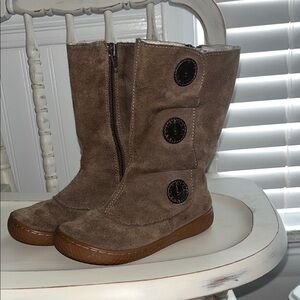 LIVIE & LUCA TIEMPO LEATHER BOOTS - SIZE 8